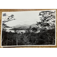 USHUAIA TIERRA DEL FUEGO ANTIGUA FOTO TIPO TARJETA POSTAL CIRCA 1965 ISLA REDONDA Y LAPATAIA